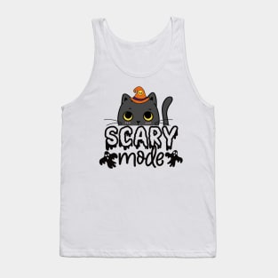 Halloween Cat - Scary mode Tank Top